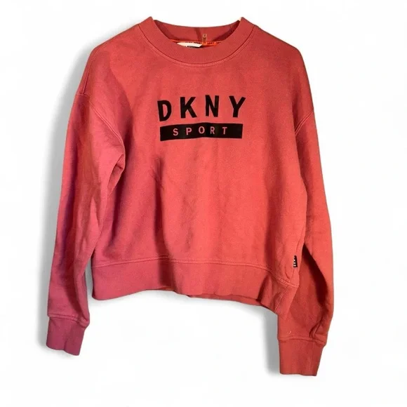 Dkny Sport Women Sweatshirt Small Size S Maroon Pink - Picture 1 of 7